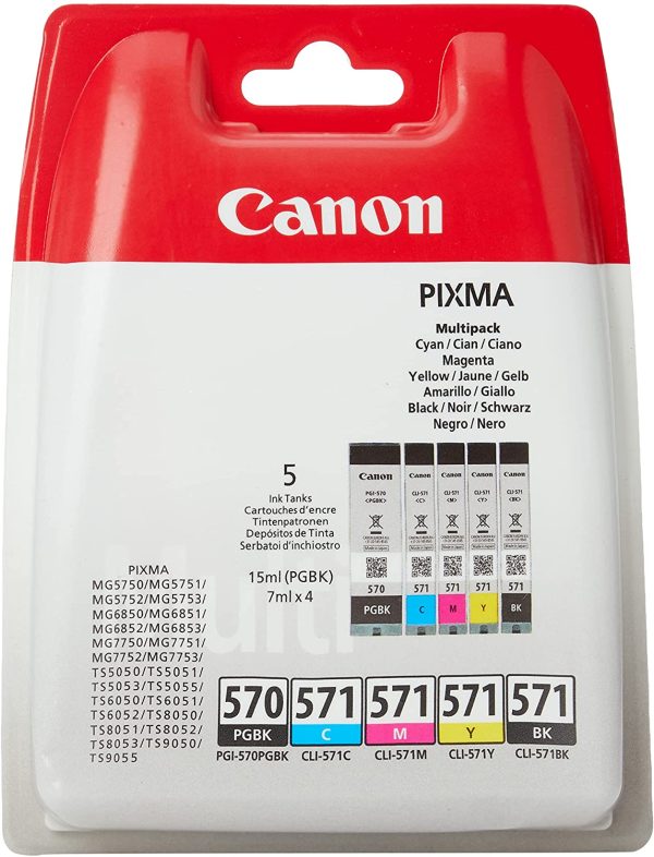 CANON PGI-570/CLI-571 PGBK/C/M/Y/BK MULTI BL w/o SEC