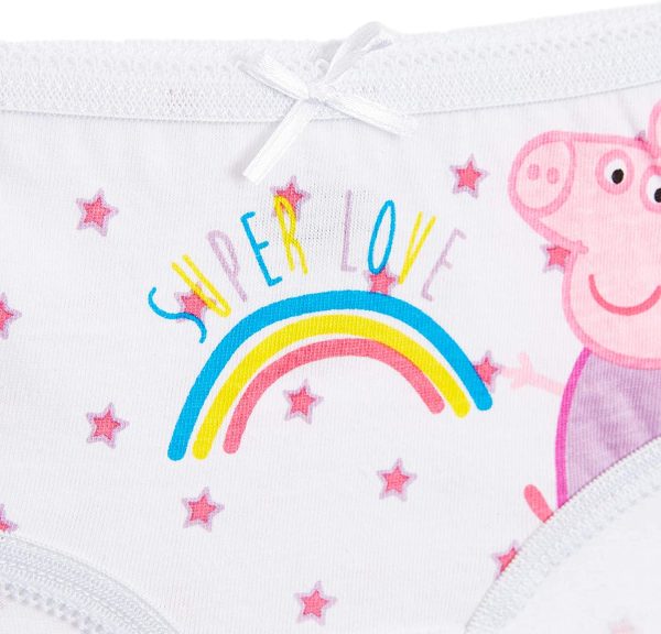 Peppa Pig Girls Knickers with Magical Unicorn Design, Pack of 5 100% Soft Cotton Pants, Children Underwear, Unicorn Gifts for Girls Toddlers Age 18 Months - 6 Years - Image 2