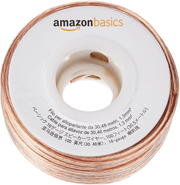 Amazon Basics 16-Gauge Speaker Wire 1.3 mm² - 30.48 m (100 feet) - Image 2