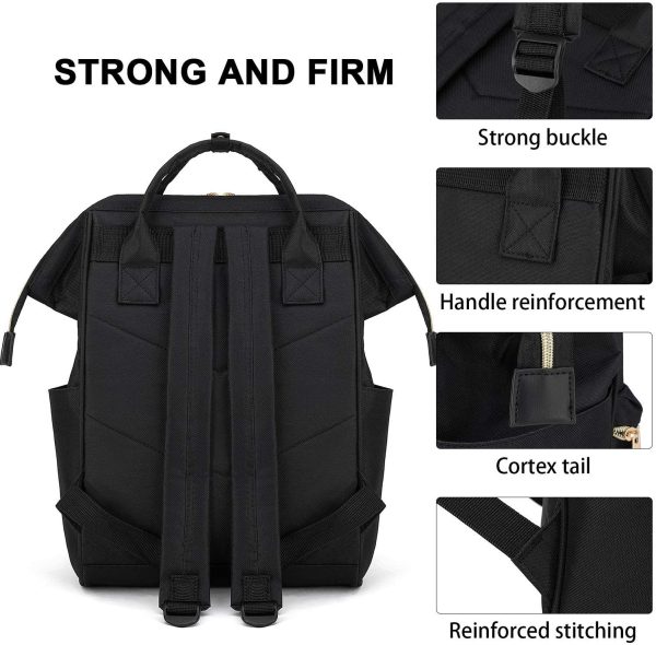 Mini Women Backpack, Stylish College School Travel Casual Daypack Bookbag, Work Bags Shopping Light Weight Rucksack For Men Girls Boys Student Fits 13.3 Inch Laptop Netbook - Image 3