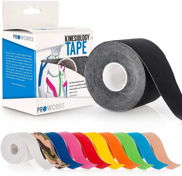 Proworks Kinesiology Tape | 5m Roll of Elastic Muscle Support Tape for Exercise, Sports & Injury Recovery - Image 6