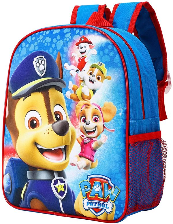 Paw Patrol Kids Childrens Backpack School Rucksack Travel Bag Boys Girls with side mesh pocket - Image 5