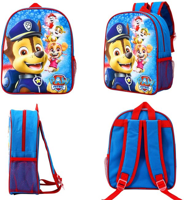 Paw Patrol Kids Childrens Backpack School Rucksack Travel Bag Boys Girls with side mesh pocket - Image 3