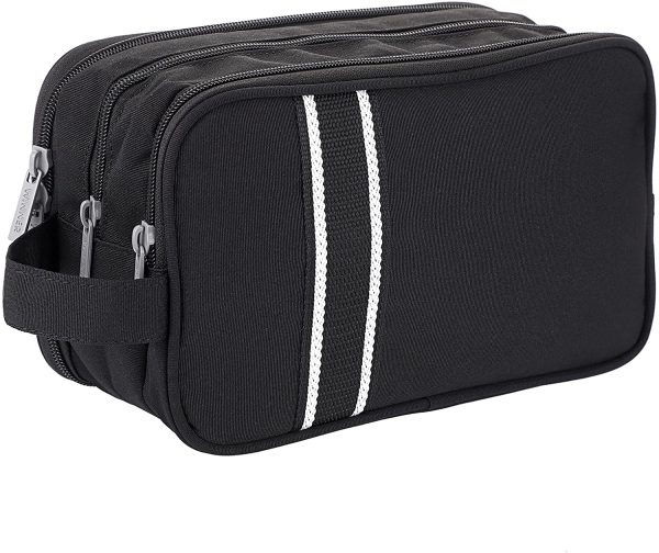 IGNPION Travel Toiletry Wash Bag Dry & Wet Separation Gym Shaving Organiser Bag with 3 Compartments ??Black?? - Image 7