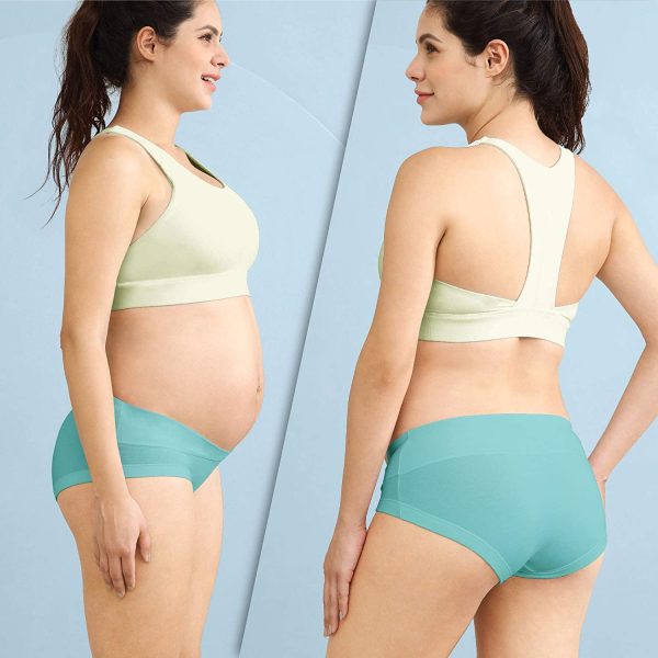 Intimate Portal Maternity Knickers | Pregnancy Pants Postpartum Underwear | Under Bump Cotton Cradle Briefs