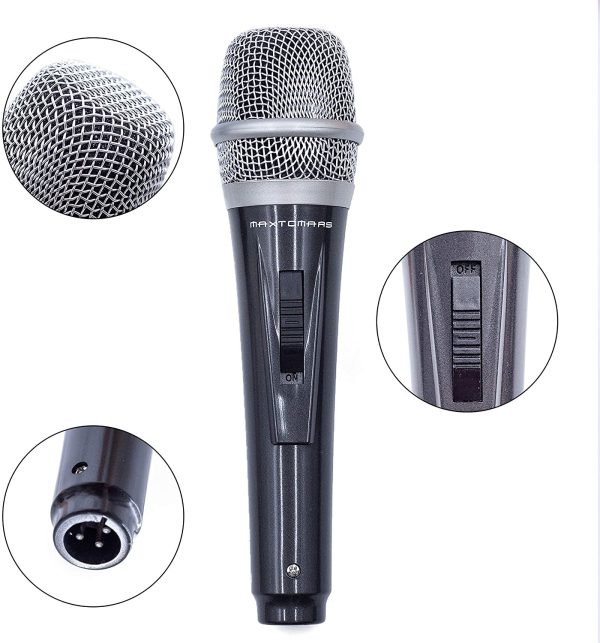 Dynamic Musical instrument Microphone for Singing with 3.5M/11.40 ft XLR Cable, Handheld Mic for Karaoke Singing, Speech, Wedding, Stage and Outdoor Activity - Image 4