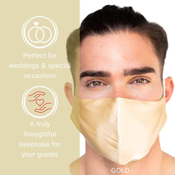 HABAC STUDIO - 100% Silk Face Mask, Face Masks Washable UK, Reusable Face Mask, Mens Face Mask, Mulberry Silk Mask, Masks for Women, Face Covering, Face Masks, Nose Wire, Choice of 15 Colours. - Image 4