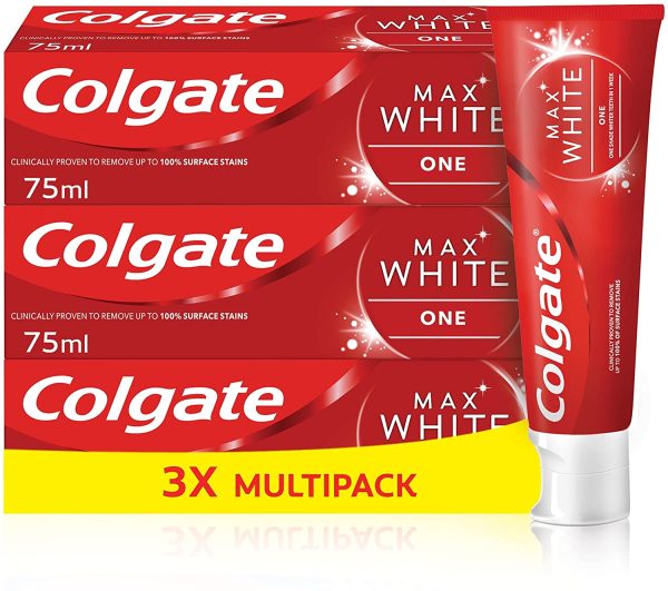 Colgate Max White One Toothpaste, 3 x 75ml - Image 8