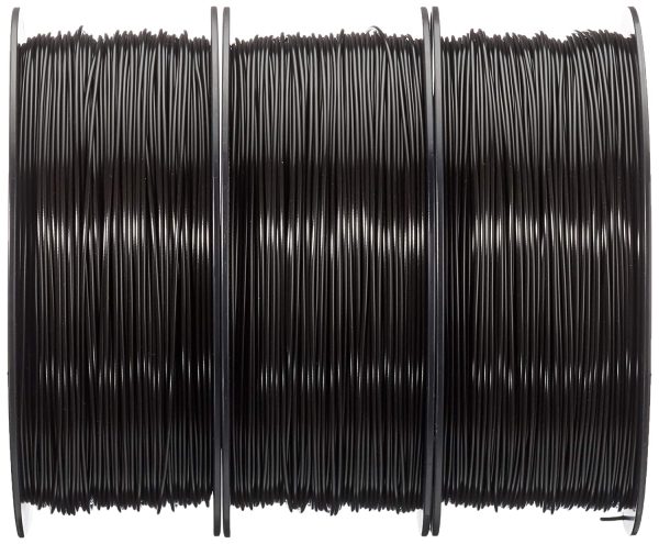 Amazon Basics PLA 3D Printer Filament, 1.75mm, Black, 1 kg per Spool, 3 Spools - Image 5