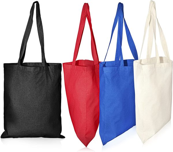 IMFAA Plain Tote Medium(40x36+60)Cm 100% Cotton Canvas Reusable Shoulder/Hand Tote Shopping Bags. - Image 6