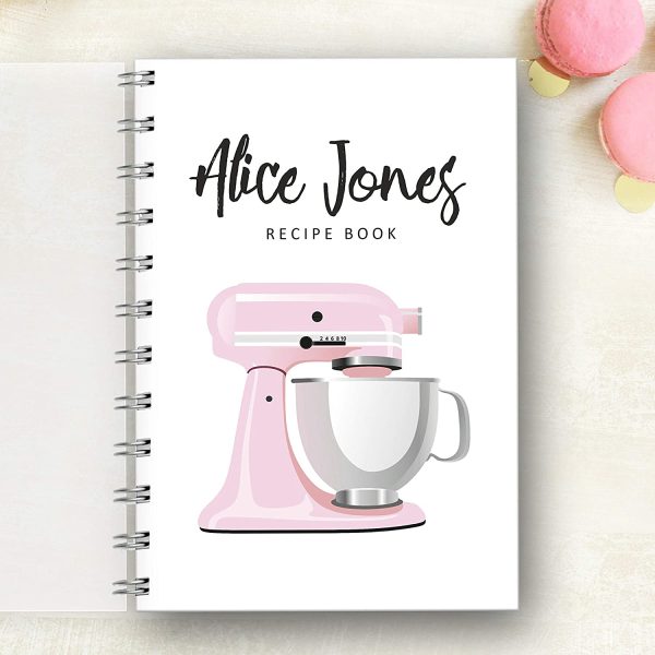 Personalised Recipe Notebook Retro Mixer, Recipe Log, Foodie Present, Recipe list, Choice of 2 Sizes, Gift - Image 8