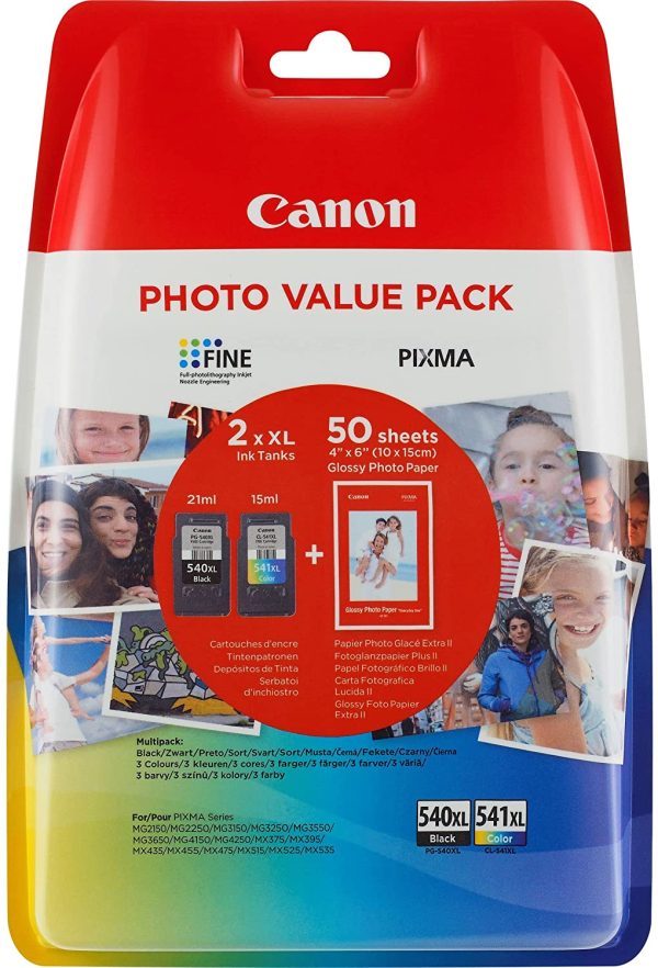 CANON PG-540XL/CL-541XL Photo Value Ink Cartridge