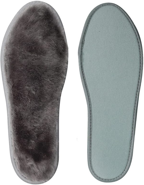 riemot Sheepskin Insoles for Men Women and Kids, Super Thick Premium Lambswool Insoles for Wellies Slippers Boots, Warm Fleece and Comfortable Shoe Insoles for Cold Winter - Image 4