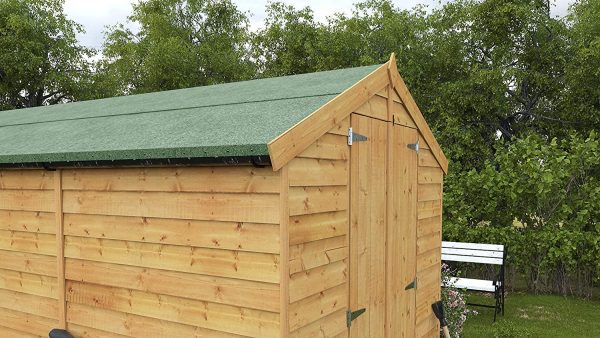 BillyOh Green mineral shed roofing felt - 5m x 1m roll with fixings included