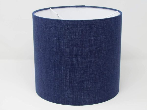 Handmade Linen Textured Fabric Drum Lampshade Lightshade Choice of Colours - Image 8