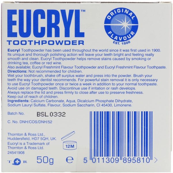 Eucryl Toothpowder Freshmint - Image 2