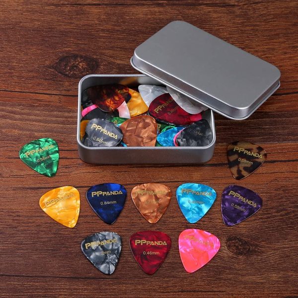 Guitar Picks 48pcs, PPpanda Guitar Plectrums For Your Electric, Acoustic, or Bass Guitar 0.46 0.58 0.71 0.84 0.96 1.2mm - Image 8