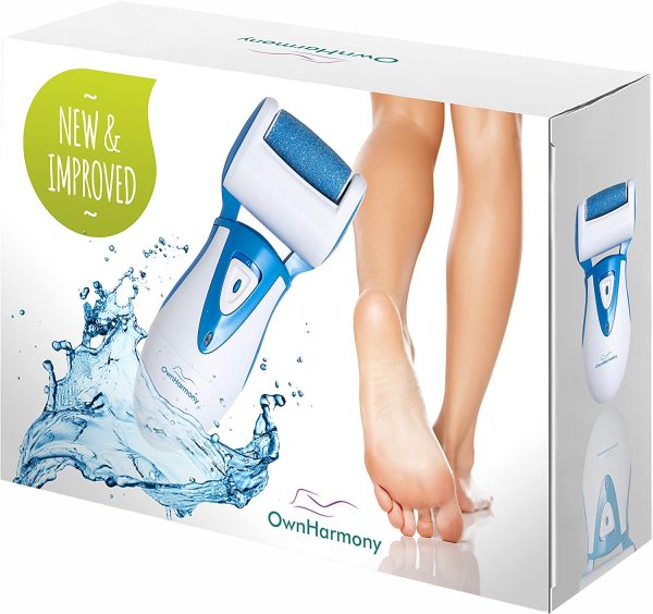 Electric Hard Skin Remover by Own Harmony: USA's Best Rated Callus Remover - Rechargeable Pedicure Tools w/ 3 Coarse Diamond Rollers - for Velvet-Smooth Foot Care - Professional (Universal USB Cord) - Image 7