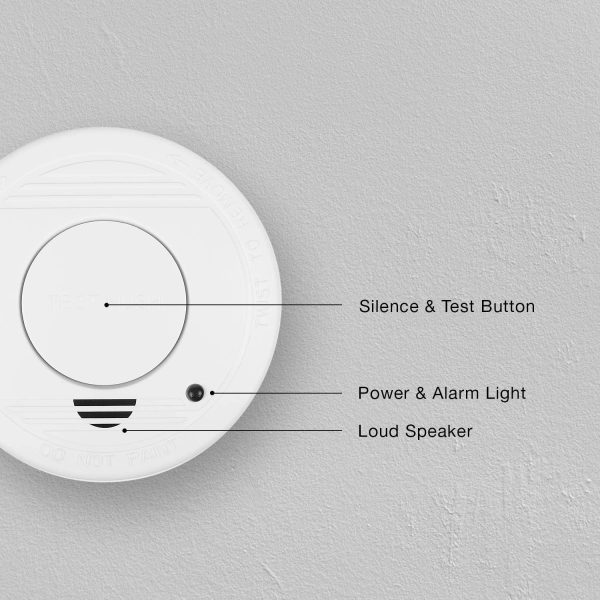 RM250/4 Optical Smoke Detector, 5 Years Battery, 4 Pack, White - Image 2