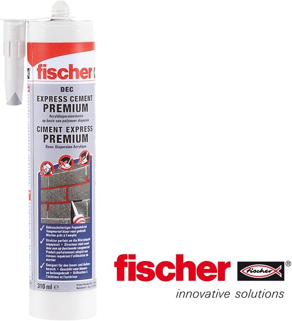 fischer 523858 Express Cement-Sand & 523856 Express Mortar Cement Grey - Image 2