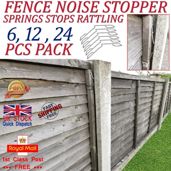 LTG PRO Fence Panel Grips Clips Stop Rattling 48 Pcs for 12 Fences Garden Wind Protector (24) - Image 3