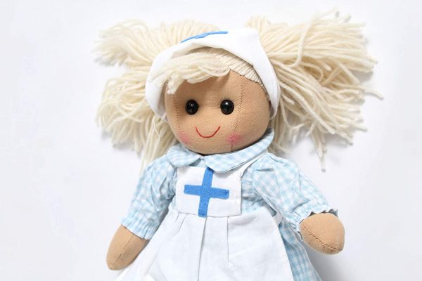 Personalised Traditional Nurse Rag Doll Boys Girls Classic Toy Teddy Gifts - Image 4