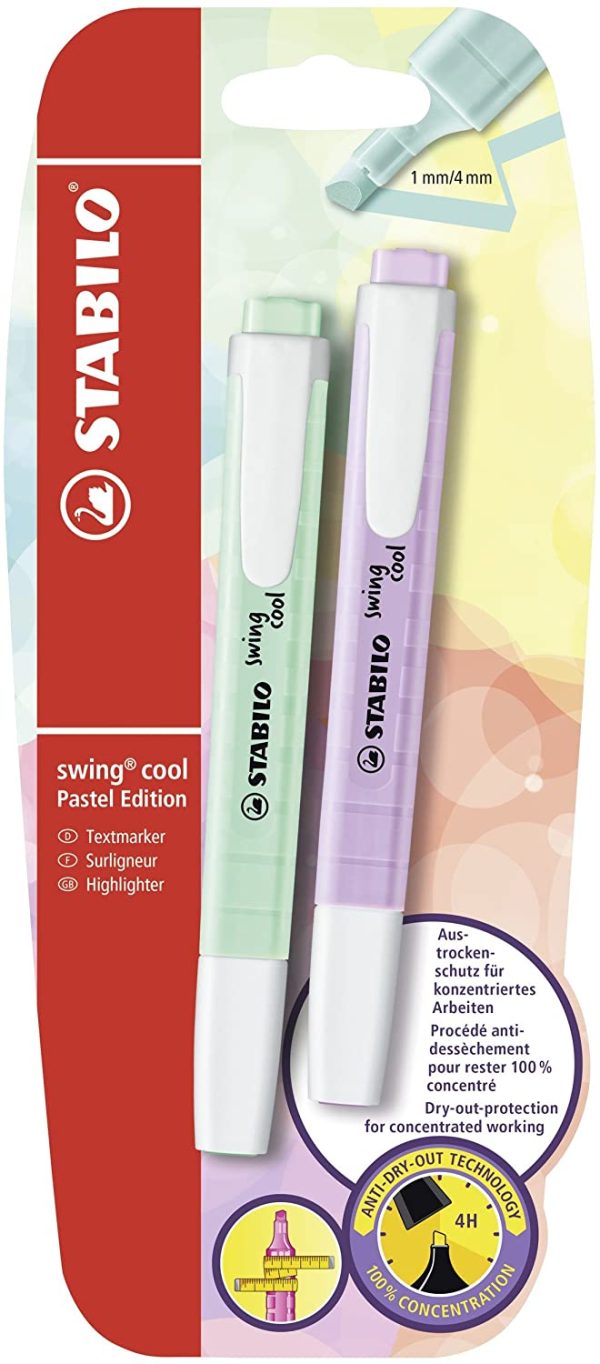 Highlighter - STABILO swing cool Pastel Hint of Mint/Lilac Haze - Image 5