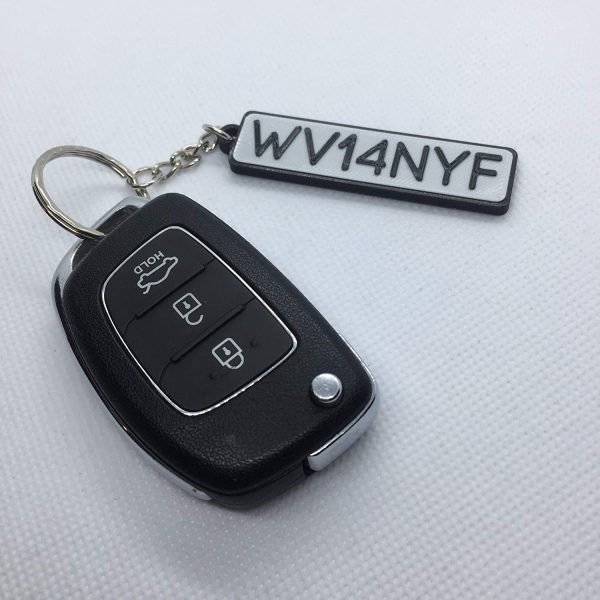 Car Number Plate Key Ring, Car Reg Keyring, Number Plate Keychain - Image 3