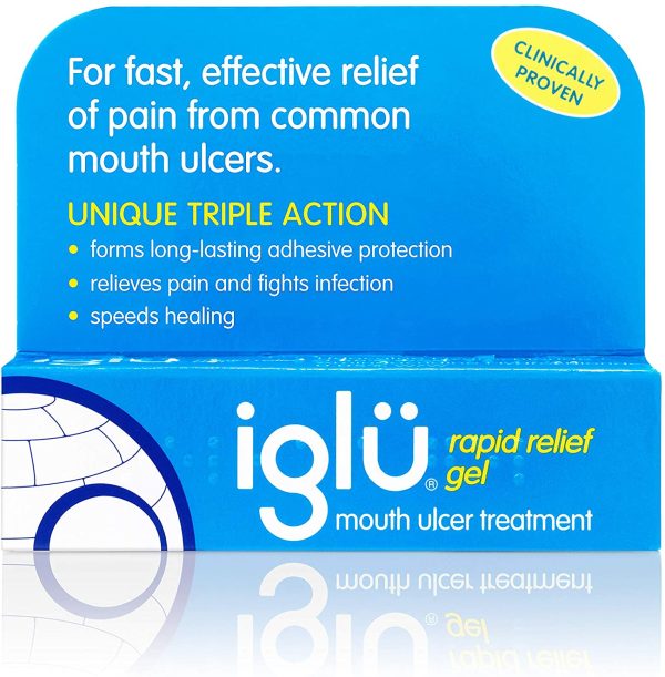 Iglu Rapid Relief Gel Mouth Ulcer Treatment to Relieve Pain, Fight Infection and Speed Healing, 8g - Image 2