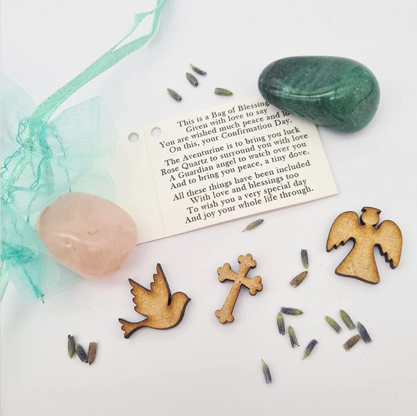 Confirmation Gift Bag of Love and Blessings - Gemstones Keepsake with Mini Card - Image 3