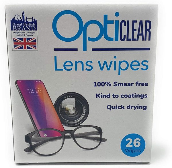 Opticlear Lens Wipes (Pack of 6, Total 156 Wipes) - Image 4