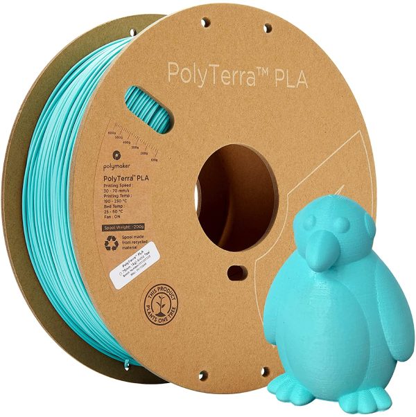 Matte PLA Filament 1.75mm Teal, 1kg Carton Spool PLA Filament 1.75 - PolyTerra PLA 3D Printer Filament, Print with Most 3D Printers Using 3D Filament - Image 4