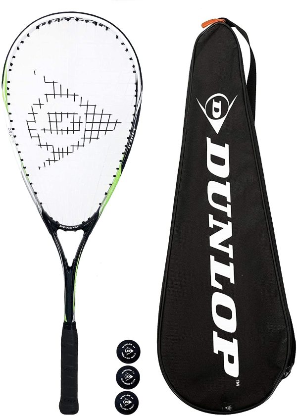 Dunlop Ninja Biotec X-Lite Squash racket + 3 Squash Balls