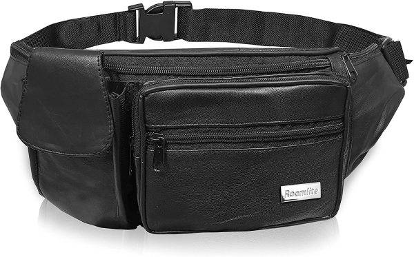 Roamlite Bumbag with Waist Extension Extender Belt Bundle, Extend Bum Bag Max Waist Size 52 to XXL 71 Inches, Mobility Disabled Scooter Wheelchair Black RL276KEXT - Image 2