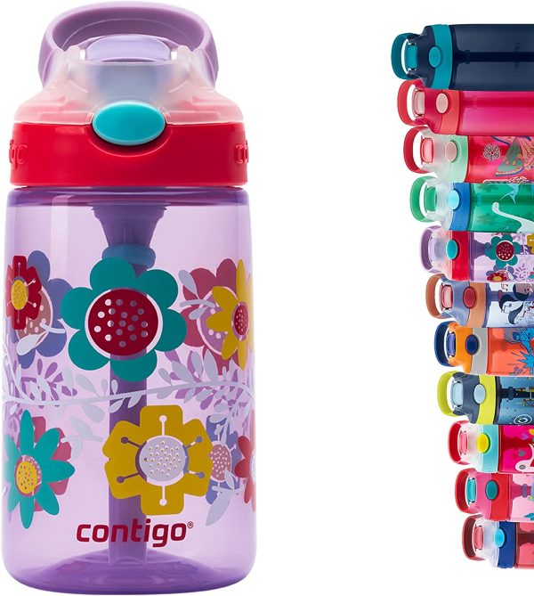 Contigo Gizmo Flip Autospout Kids Water Bottle with Flip Straw