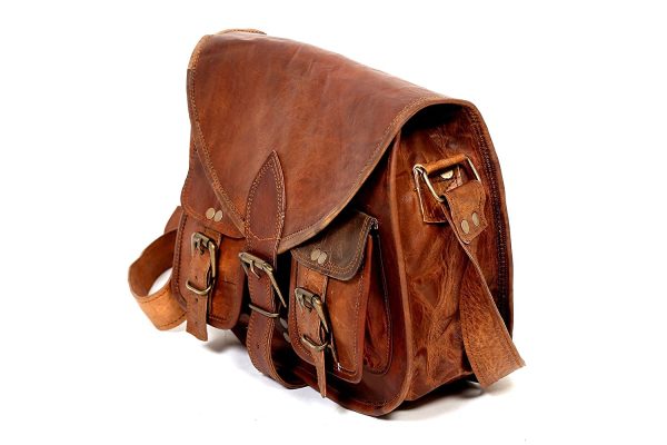 Beautifully Handmade Genuine Goat Leather Satchel Sling Shoulder Bag - Image 2