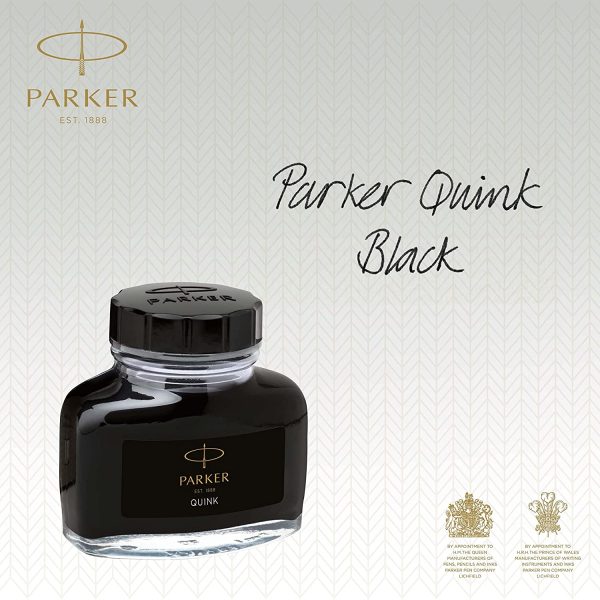 Parker Quink Ink Bottle, Black, 57 ml - Image 4