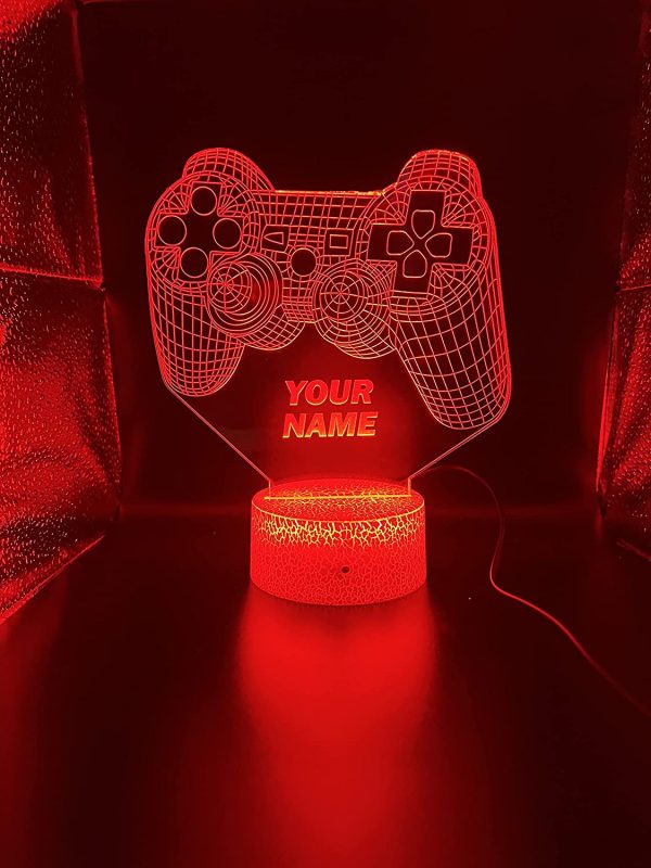 Personalised Gamer Gift 3D Effect Multicolour Led Playstation Light | Gamer Birthday, Fathers Day Gift, Christmas Gift - Image 4