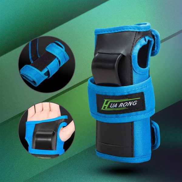 Everwell Protective Knee Pads Set, Gear Set with Knee Elbow Wrist Pads for Kid Children Teenager Adult for Rollerblading, Skating, Skateboard, Scooter etc - Image 6