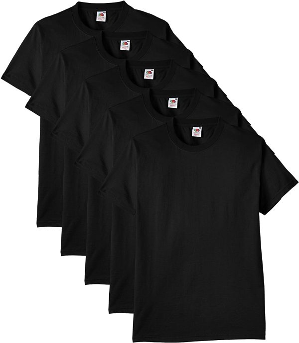 Fruit of the Loom Men's Heavy T-Shirt Pack of 5