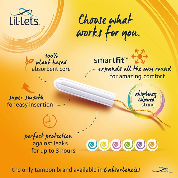 Lil-Lets SmartFit Regular Non-Applicator Tampons - pack of 32