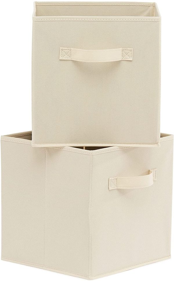 Foldable Storage Cubes (6 Pack), Beige & Foldable Storage Cubes (6 Pack), Brown - Image 6