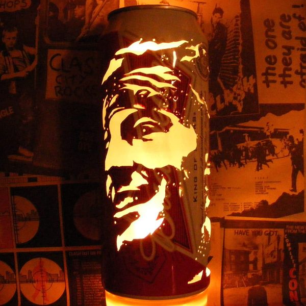 Bruce Springsteen Beer Can Lantern! The E Street Band Pop Art Portrait Lamp - Unique Gift! - Image 3