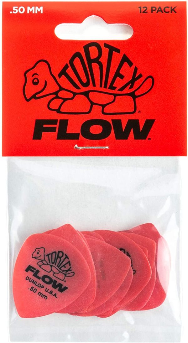 DUNLOP TORTEX? FLOW? PICKS ?C Standard .50 mm ?C Red (Set of 12 pieces) - Image 4