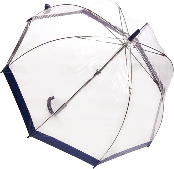 Fulton Birdcage One Women's Umbrella Navy Border One Size - Image 4