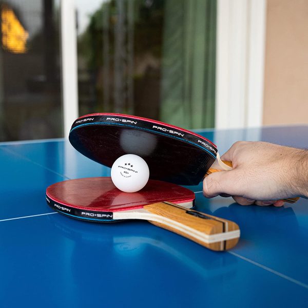 PRO-SPIN Table Tennis Set with Premium Table Tennis Bats and Balls | Includes High-Performance Bats, Outdoor/Indoor 3-Star Ping Pong Balls, Compact Storage Case | Perfect for any Table Tennis Table - Image 2