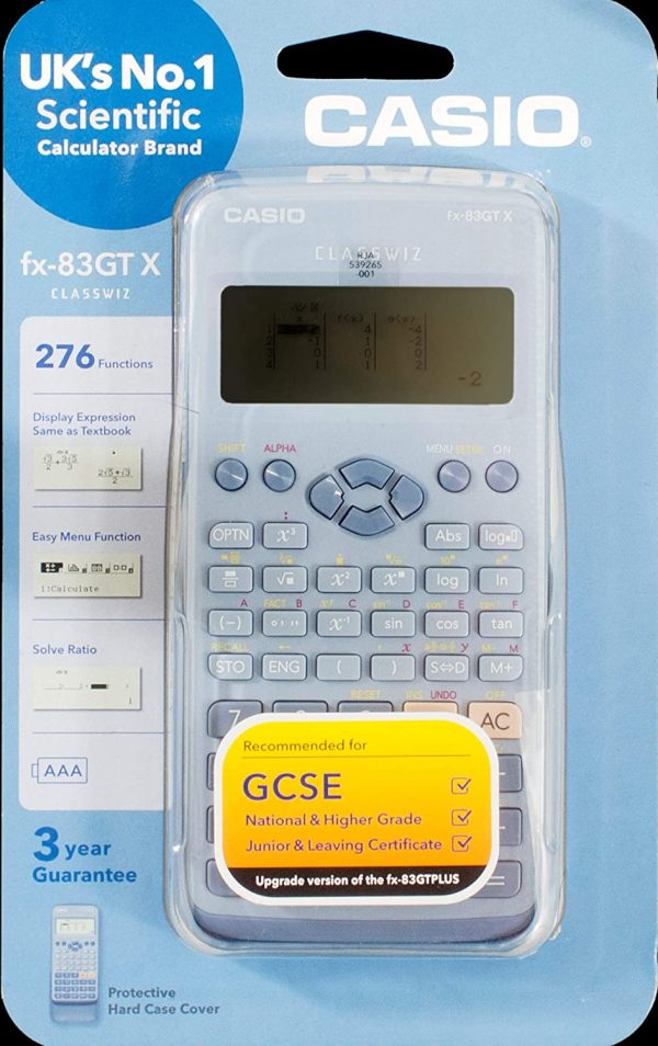 Casio Scientific Calculator FX-83GTXBLUE