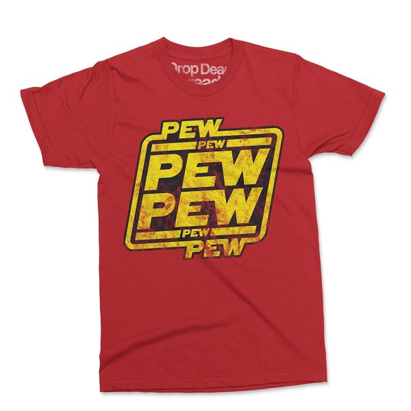 Pew Pew Funny StarWars Blaster Retro Design Men's & Women's T-Shirt Gamer Top - Image 7