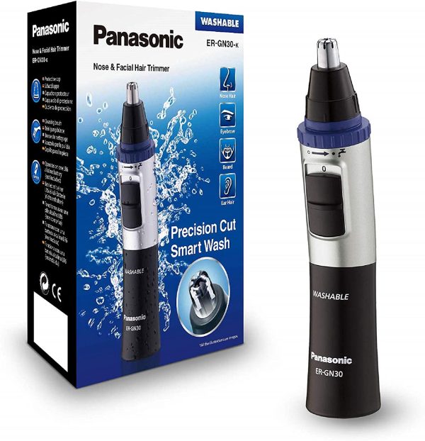 Panasonic ER-GN30 Wet and Dry Electric Nose, Ear and Facial Hair Trimmer for Men - Image 2