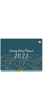 2021 2022 family wall calendar columns 16 month to view shopping list to do pocket stickers pencil